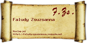 Faludy Zsuzsanna névjegykártya